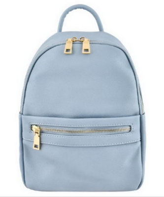 Zipper Pocket Accent Medium Fashion Backpack 87281